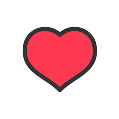 Heart vector icon. Symbol of love.