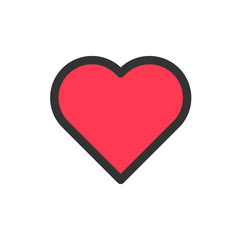 Heart vector icon. Symbol of love.