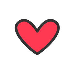 Heart vector icon. Symbol of love.