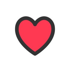 Heart vector icon. Symbol of love.