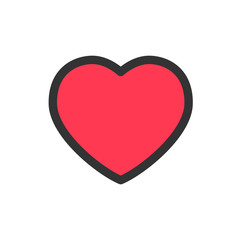 Heart vector icon. Symbol of love.