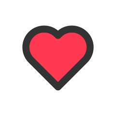 Heart vector icon. Symbol of love.