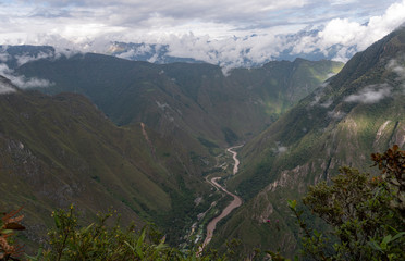 View of Macchu Picchu in Peru - obrazy, fototapety, plakaty