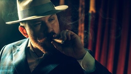 gangster with cigar