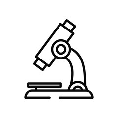 microscope laboratory line style icon
