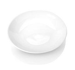 white plate isolated on white background