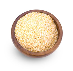 sesame seeds isolated on white background