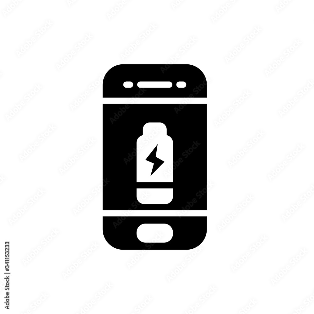 Sticker Hand phone Icon Vector Design Template