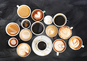 Obraz na płótnie Canvas Coffee cup collection