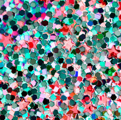 Colorful equine glitter textured background abstract