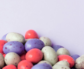 Fototapeta na wymiar Egg bean ball chocolate textured background