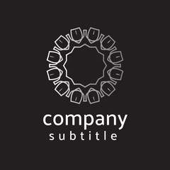 ornament logo gold and silver
