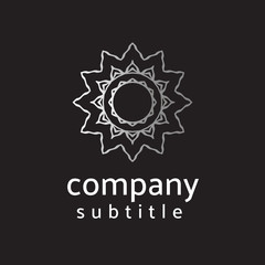 ornament logo gold and silver