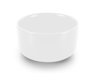 empty bowl isolated on white background