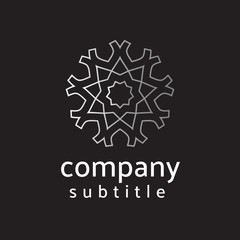 ornament logo gold and silver