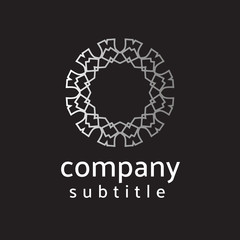 ornament logo gold and silver