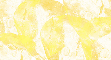 Yellow watercolor background for your design, watercolor background concept, vector.