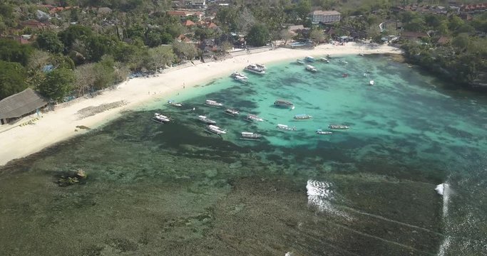 Aerial view of Lembongan island, Bali, Indonesia