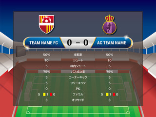 サッカーの試合結果・スタッツ © モンキチ