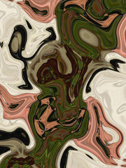 Colorful decorative abstract of liquified image