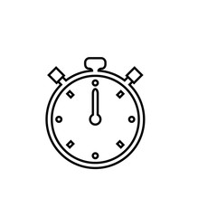 Obraz premium Clock Icon Vector Design Template