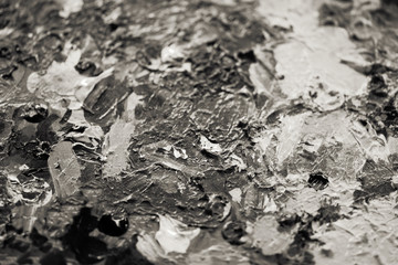 Dark textured oil painting