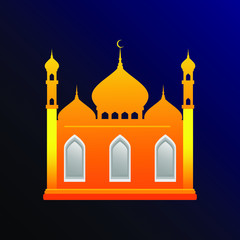 islamic mosque in the night