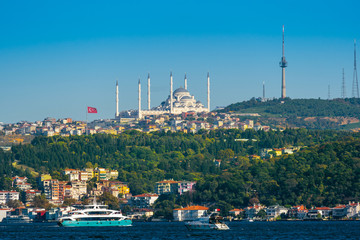 Camlica mosque in Istanbul, Turkey.