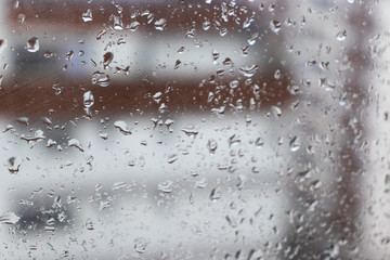 raindrops on window