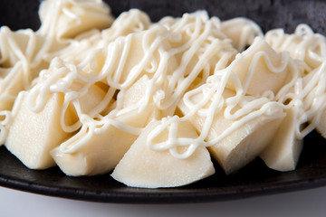 Summer food, cold bamboo shoots salad