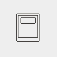 book icon vector illustration and symbol for website and graphic design