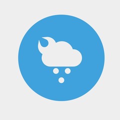 hail season icon vector illustration and symbol for website and graphic design