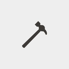hammer icon vector illustration and symbol for website and graphic design
