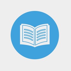 open book read icon vector illustration and symbol for website and graphic design