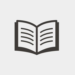 open book read icon vector illustration and symbol for website and graphic design