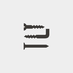 screws icon vector illustration and symbol for website and graphic design