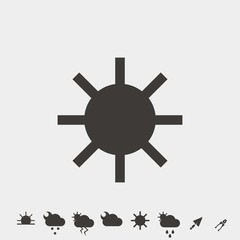 Obraz premium sunset icon vector illustration and symbol for website and graphic design