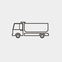 truck icon vector illustration and symbol for website and graphic design