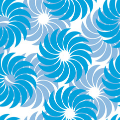 Colorful seamless Japanese pattern showing the lions swirling hair