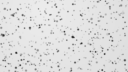 Dot white black pattern gradient texture background. Abstract  technology big data digital concept. 3d rendering.