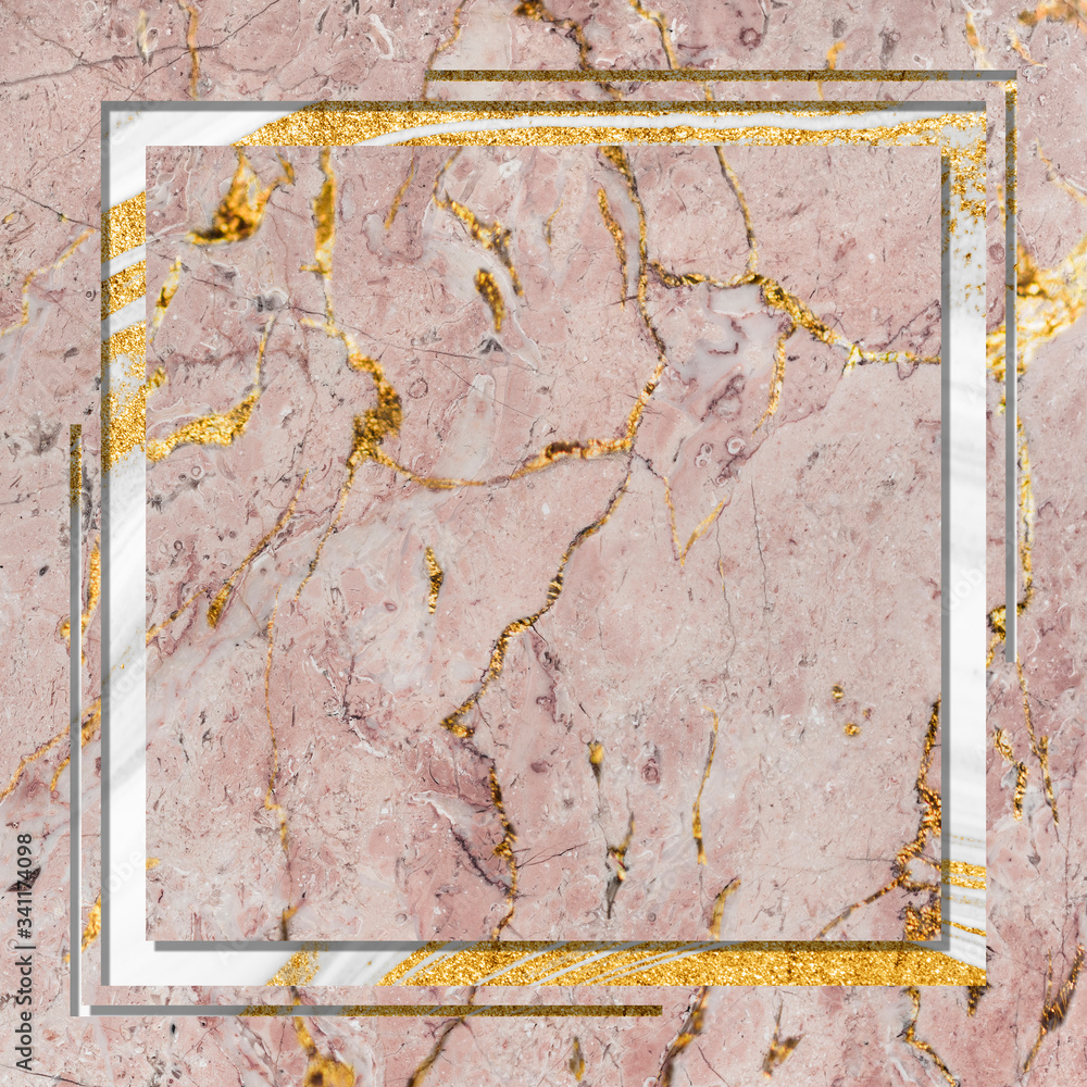 Canvas Prints marble frame design space
