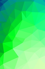 Vivid light Green vector Low poly crystal background. design pattern illustration