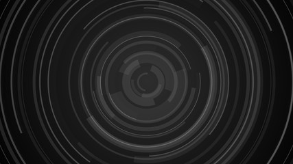Circle black gray technology Hi-tech  dark background. Abstract graphic digital future concept design.