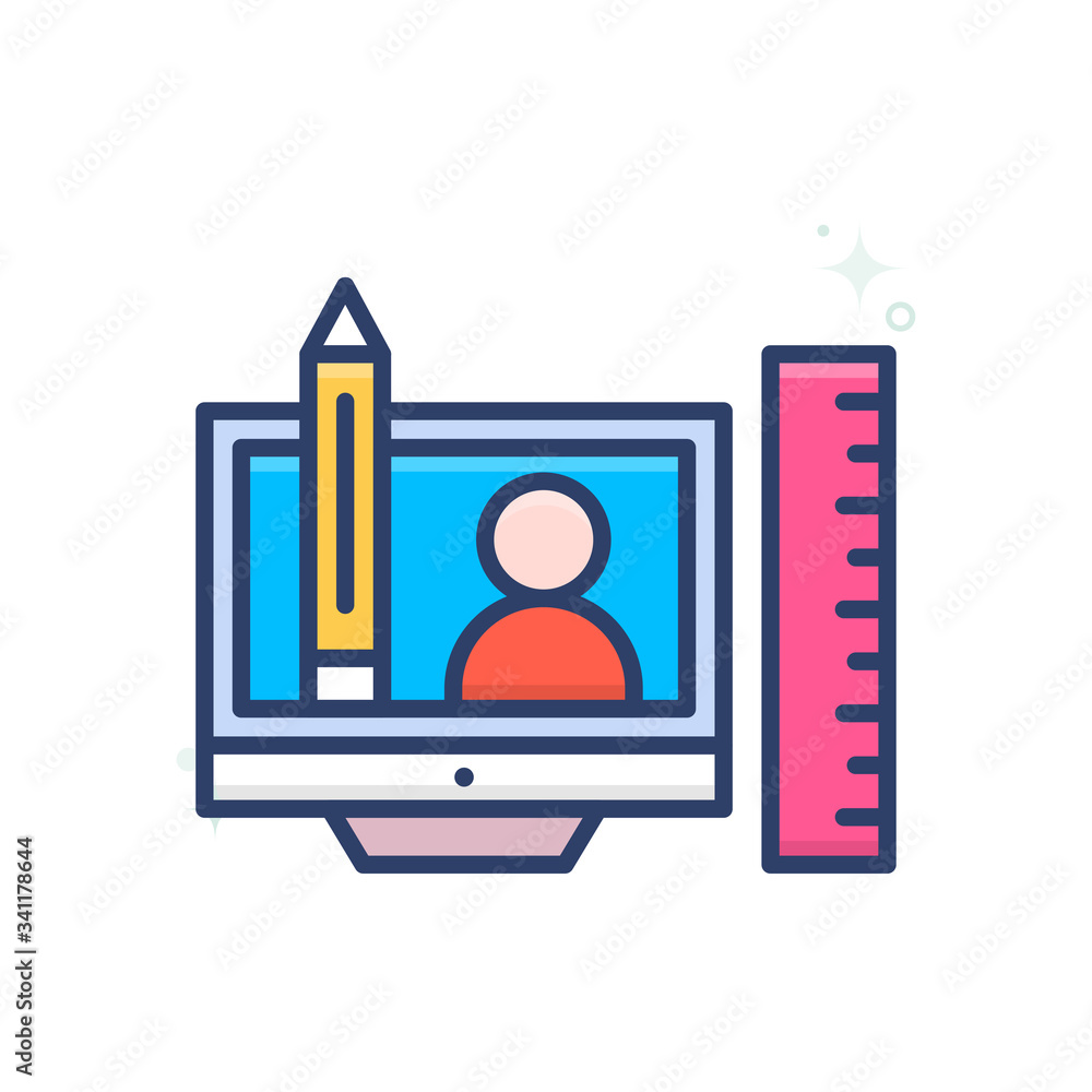 Poster web design vector icon