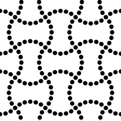 Monochrome seamless Japanese pattern showing the connection of weights