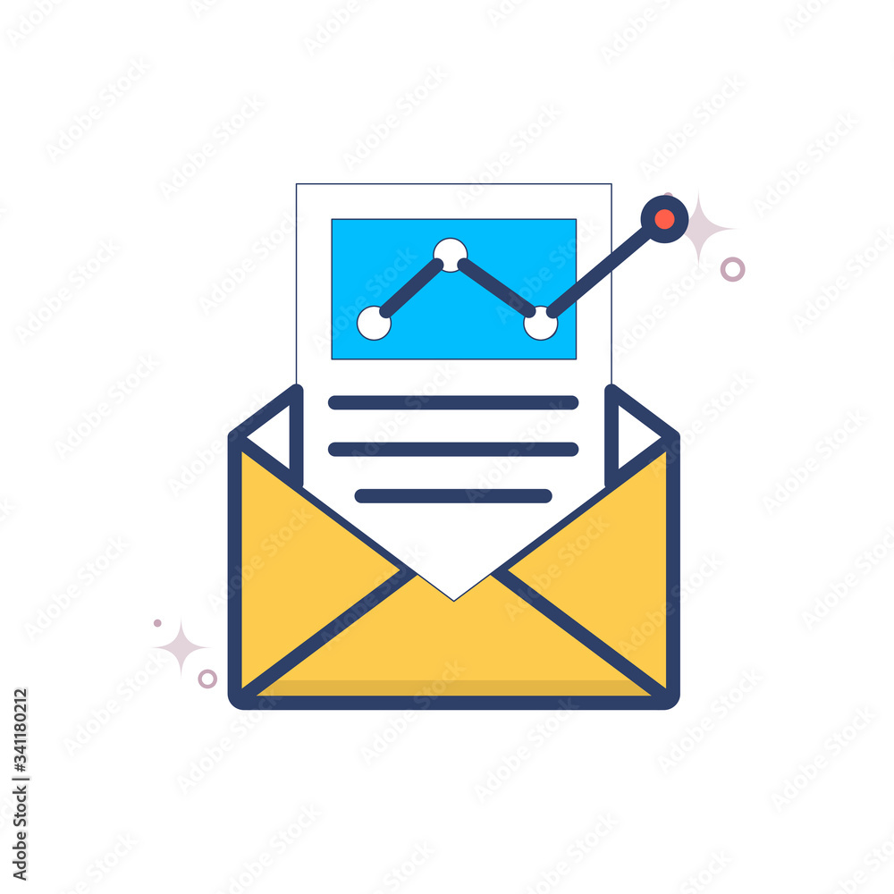 Poster message vector icon
