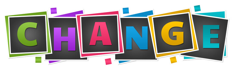 Change Dark Colorful Blocks Text 