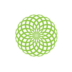 Abstract Flower logo design vector