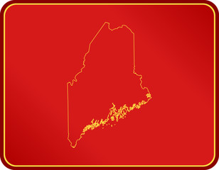 map of Maine