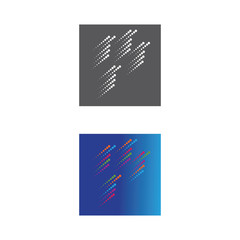 Set Dots Logo Template vector symbol